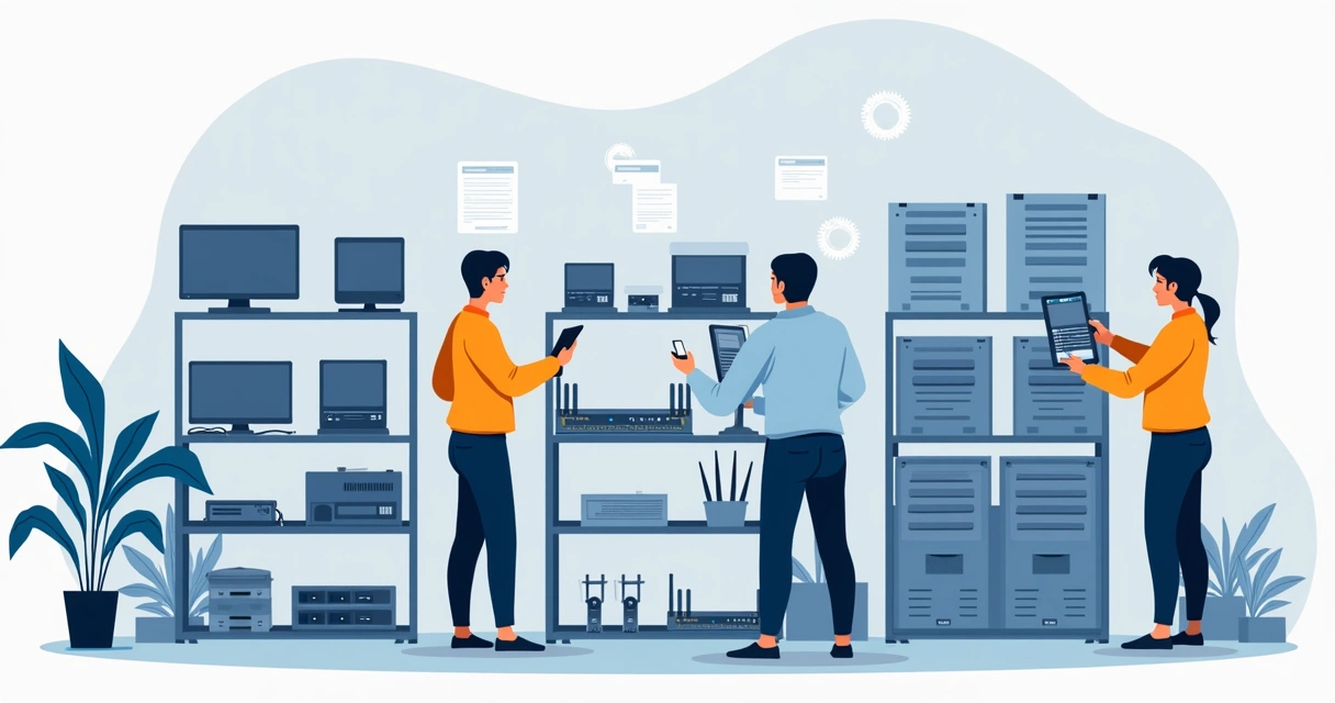 Fiscalização de eletrônicos em centro de distribuição 