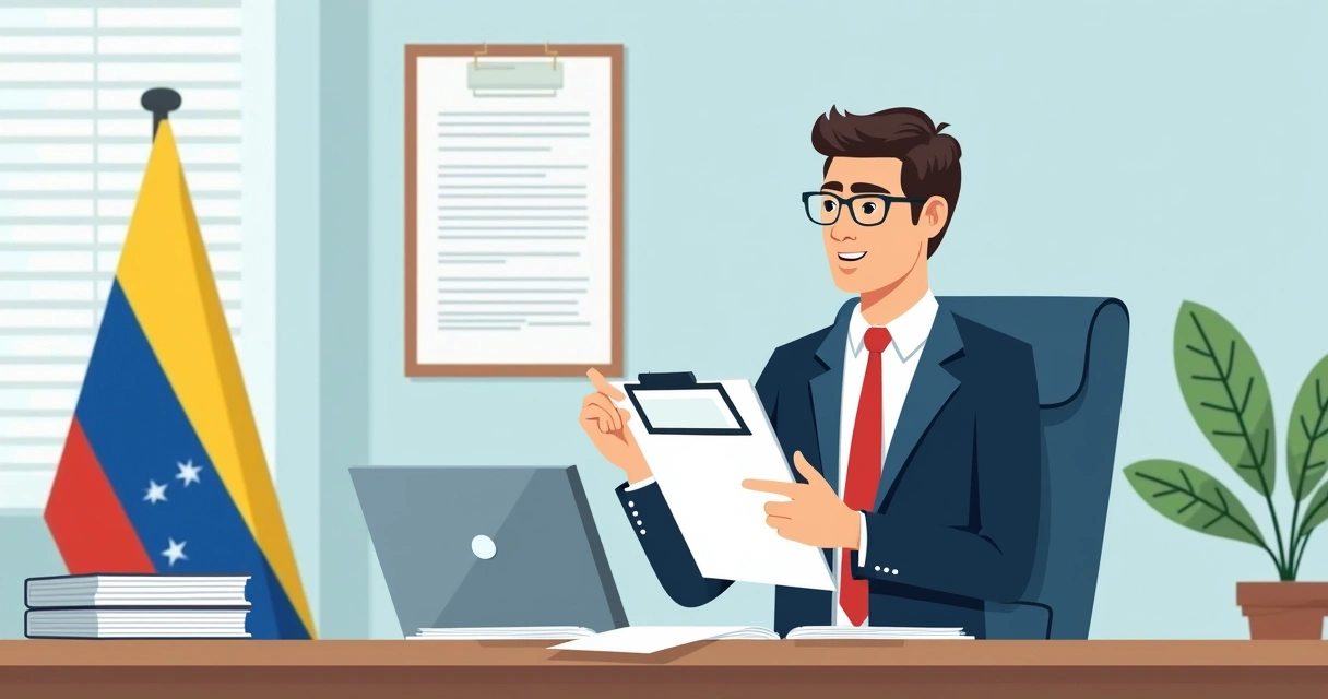 Inspector del Mtess revisando documentos en una empresa paraguaya 