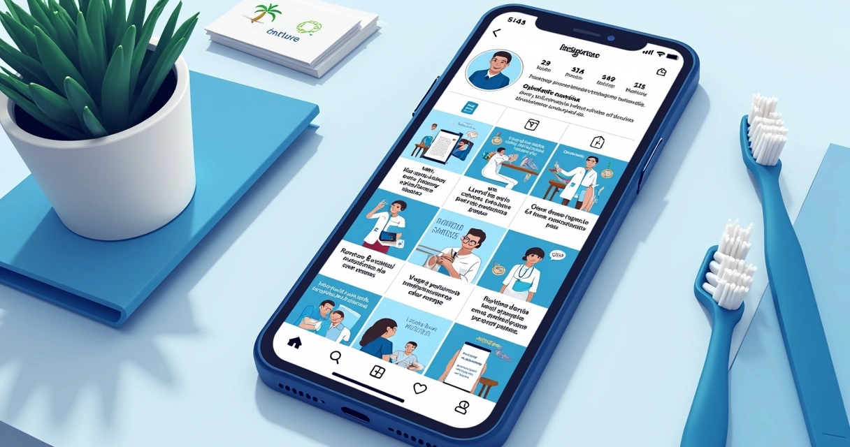 Post educativo de Instagram para clínica odontológica com conteúdo sobre prevenção dental 