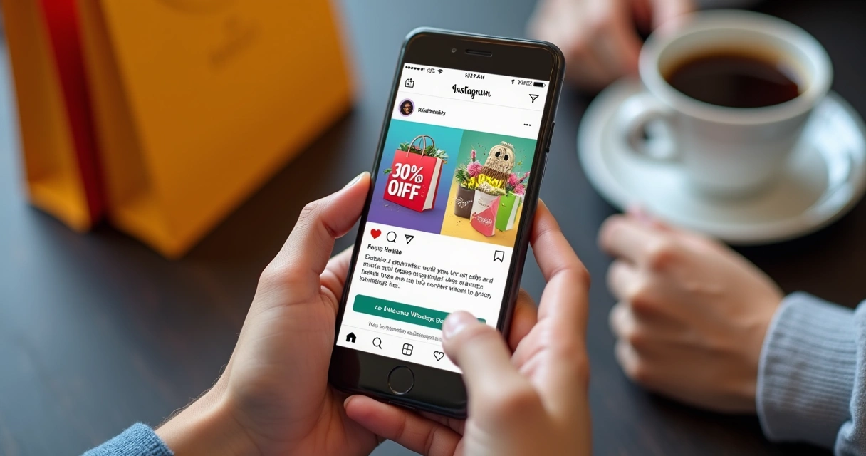 Feed do Instagram com ofertas e promoções de achadinhos 