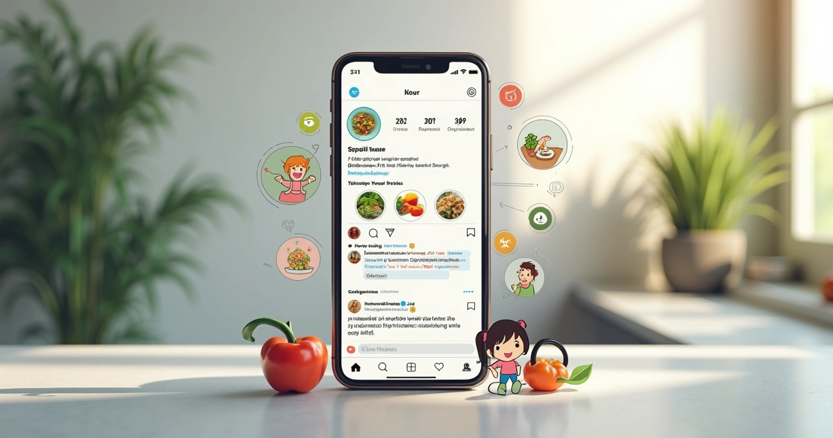 Perfil de rede social focado em nicho específico, mostrando seguidores interagindo com conteúdo 
