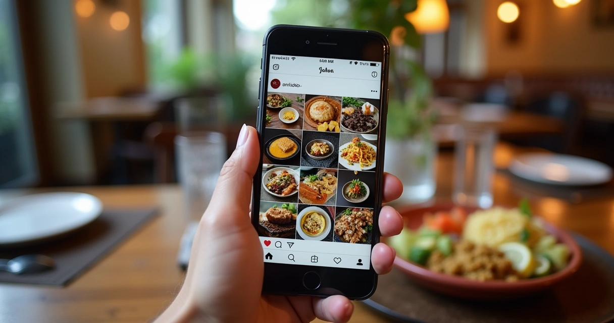 Cardápio de restaurante curitibano exibido no Instagram 