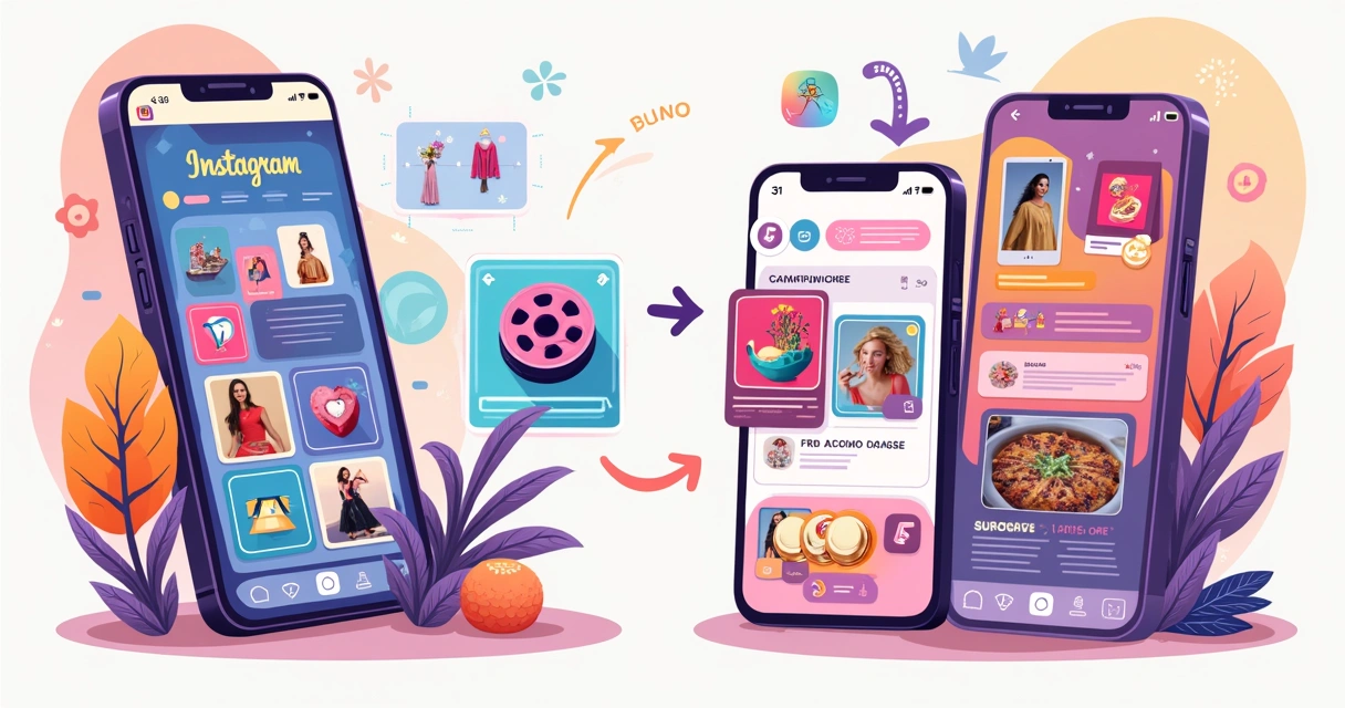 Comparativo de integração entre Instagram Shop e TikTok Shop para marketplaces
