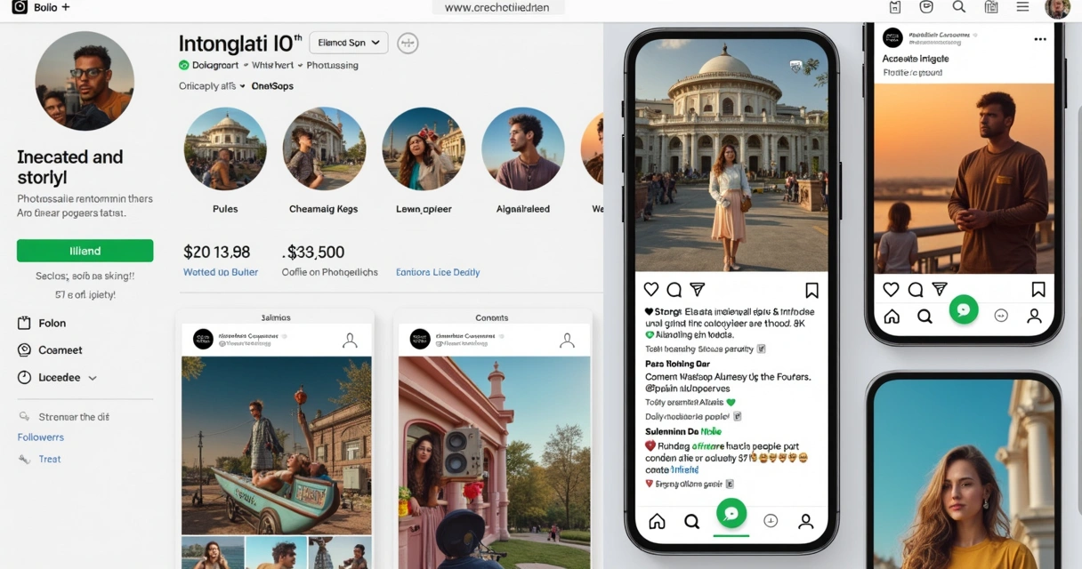 Perfil do Instagram com botão WhatsApp em destaque e stories com link do WhatsApp 
