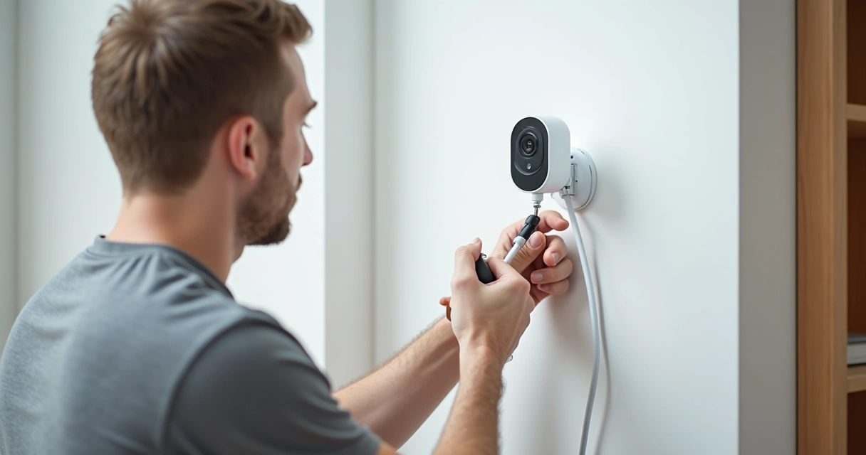 Instalação de câmera de segurança sem fio Intelbras em ambiente residencial 