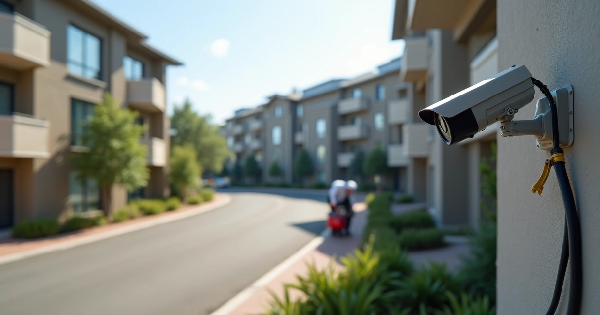 Instalação de câmeras e fonte colmeia em condomínio residencial