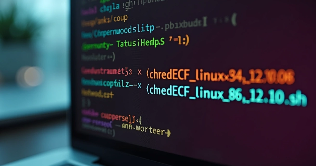 Tela de terminal Linux mostrando comando chmod para instalar SpedECF versão 12.1.0 