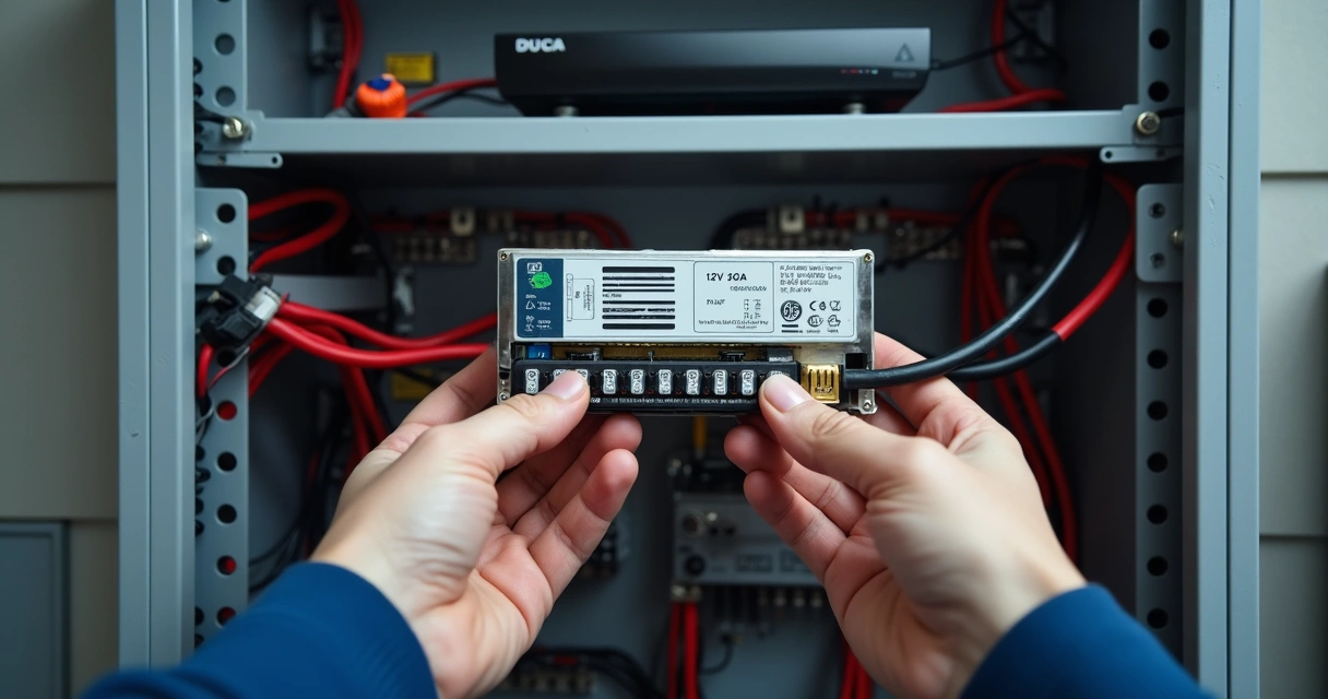 Instalação de fonte 12V 5A em sistema de CFTV