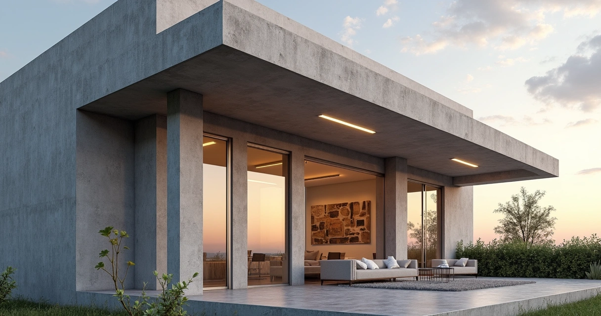 Tubulação elétrica pronta para receber iluminação embutida no piso de concreto 