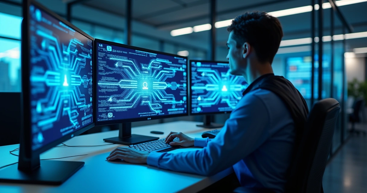 Representação gráfica de integração via API entre sistemas empresariais 