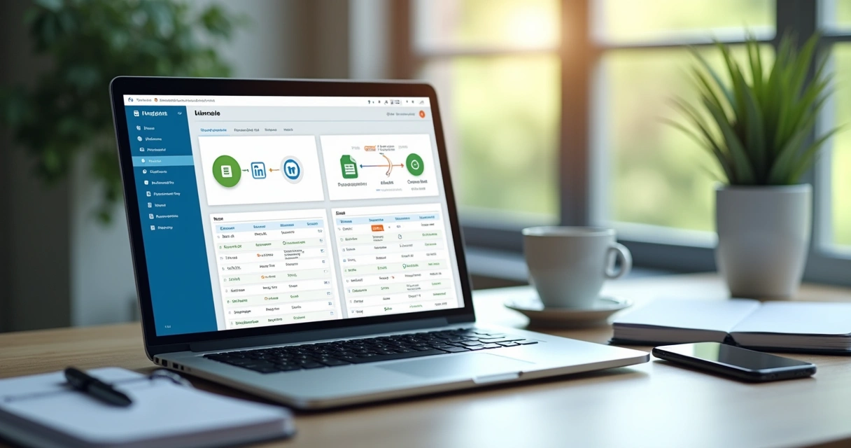 Dashboard de integração no-code entre LinkedIn e Manychat