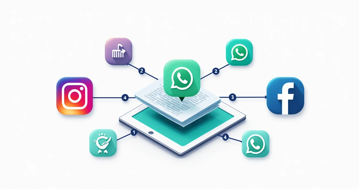 Integração de catálogo digital com Instagram, WhatsApp e Facebook 