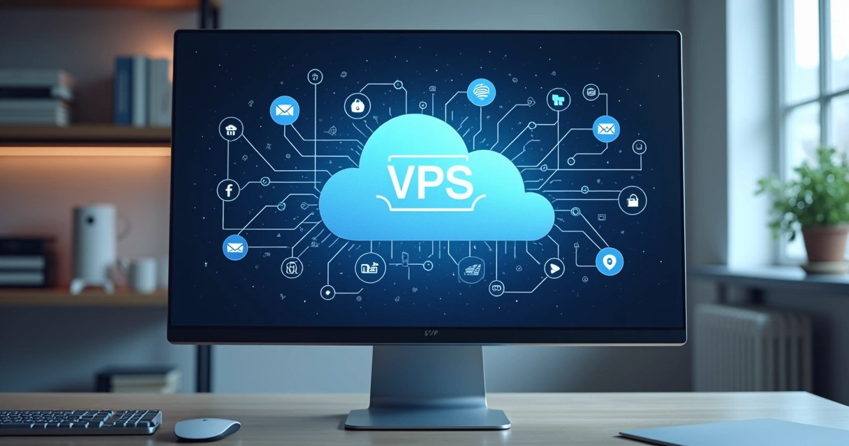 Ambiente digital mostrando integração do VPS com outros sistemas 