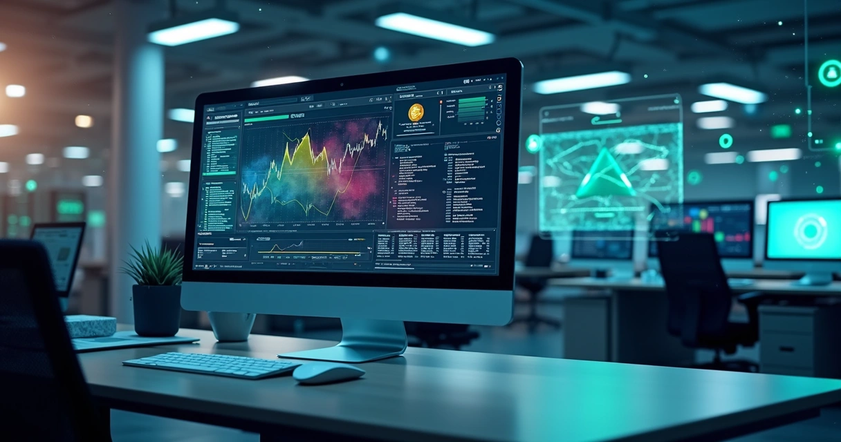 Tela de computador mostrando integração de API para checagem criminal com dados em formato digital 