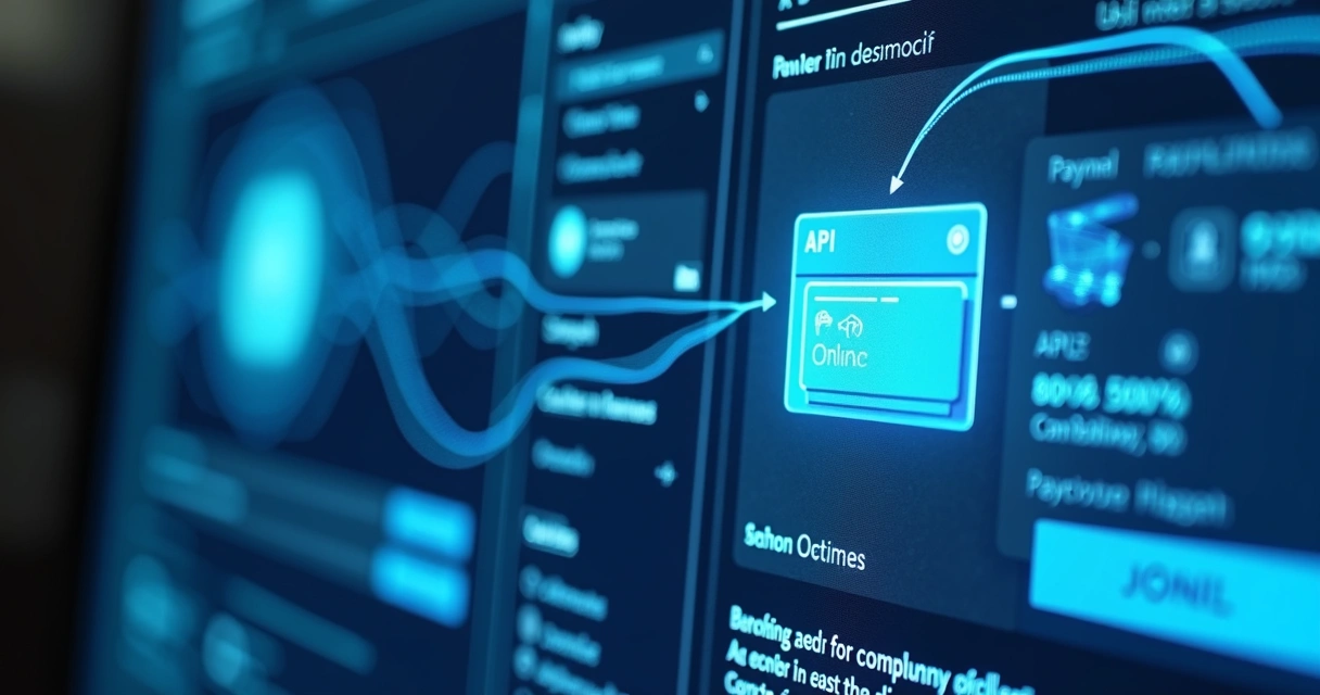 Tela mostrando integração API entre loja virtual e processador 