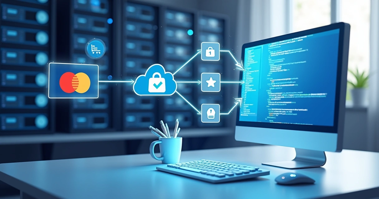 Ilustração integração API e-commerce