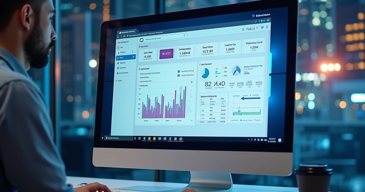 Tela de ERP integrada a APIs financeiras 