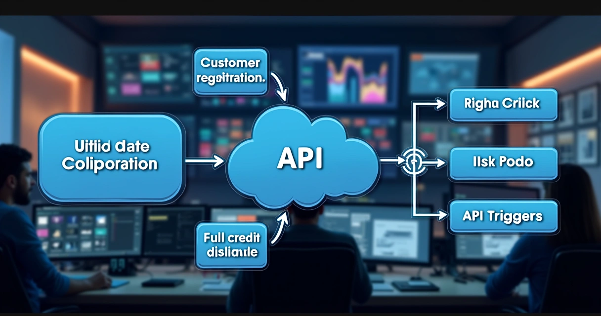 Fluxograma de integração de APIs públicas na análise de crédito 