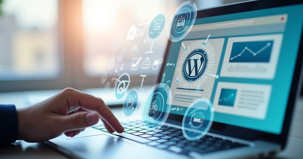 Fluxo de automação de processos integrando site WordPress, CRM e e-mail marketing 