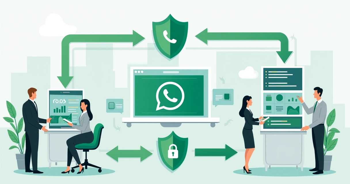 Fluxo de integração automatizada e segura com WhatsApp 