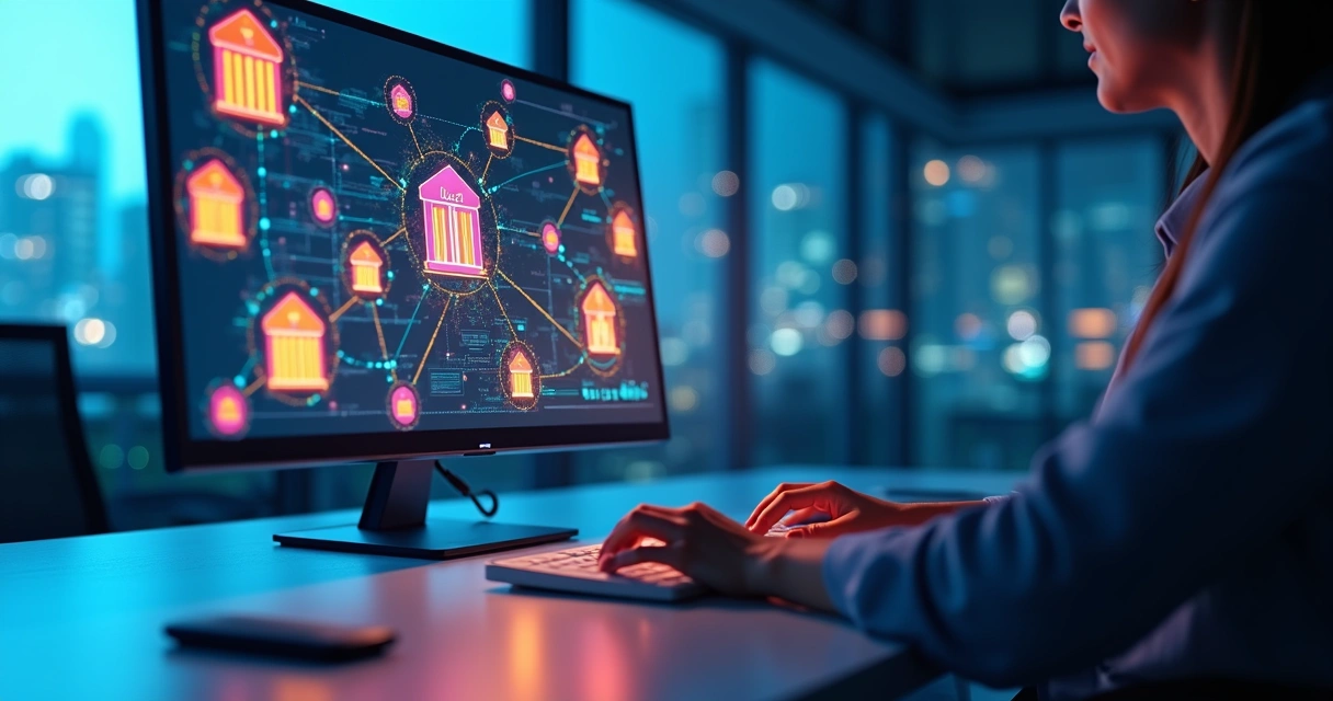 Conexão digital entre computador e bancos 