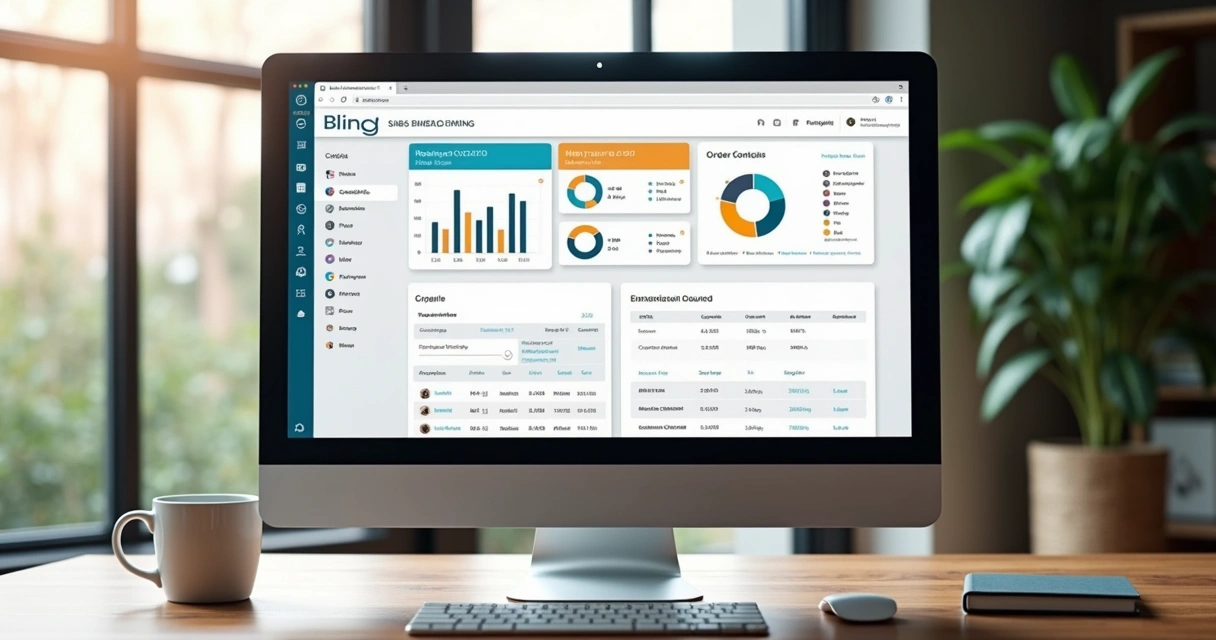 Tela de dashboard mostrando integração entre sistemas Bling e Integrai 