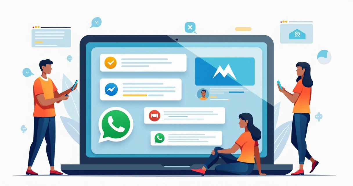 Site com botões visíveis de WhatsApp e redes sociais 