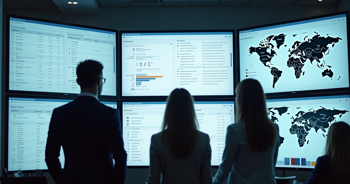 Telas mostrando integração de diferentes dados imobiliários