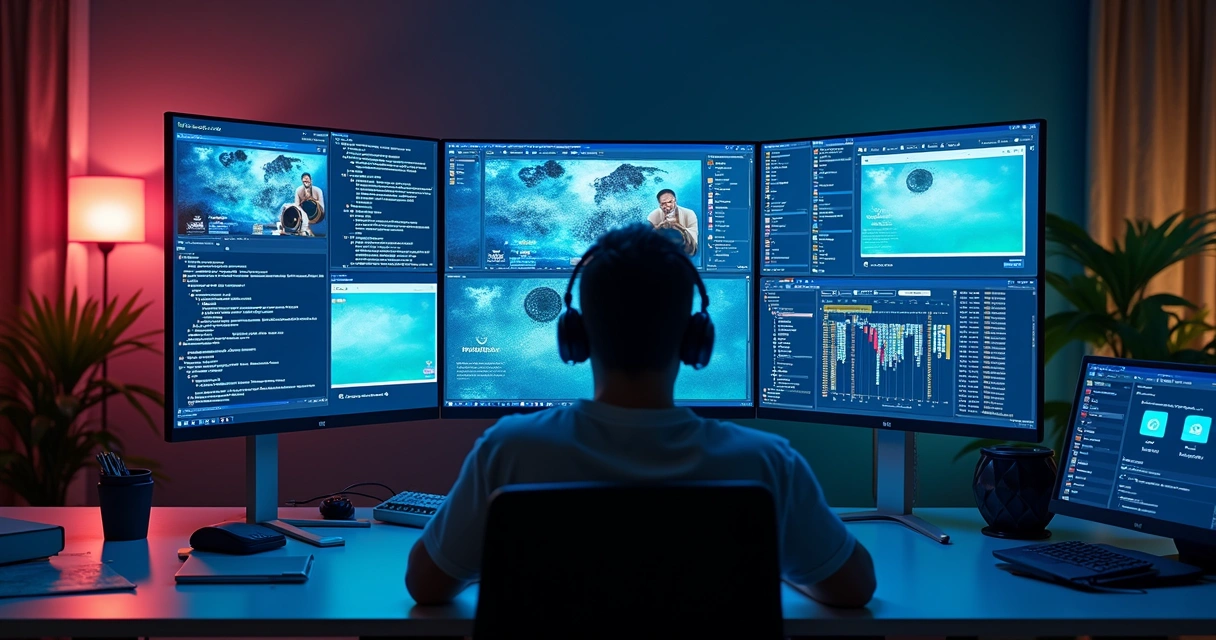 Exemplo de integração de diferentes canais digitais em uma tela única 