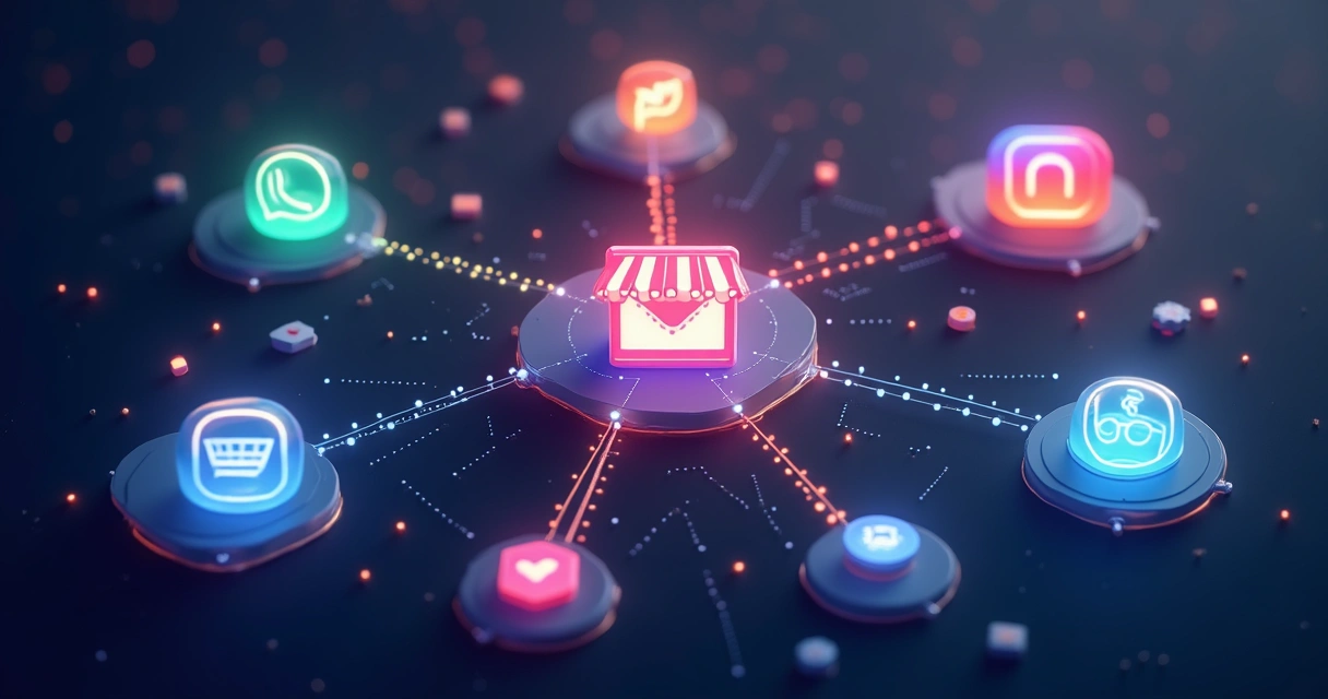 Integração de canais digitais de loja online com WhatsApp, Instagram e Google Shopping 