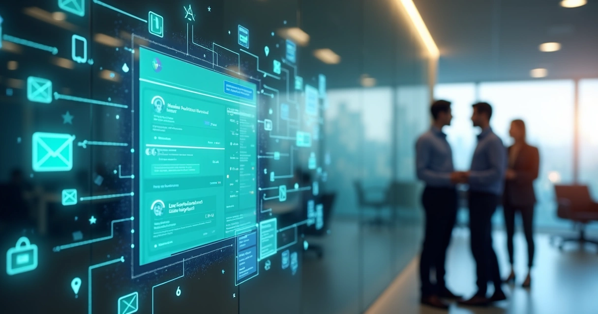 Painel com site, e-mail, WhatsApp e Instagram conectados ao CRM
