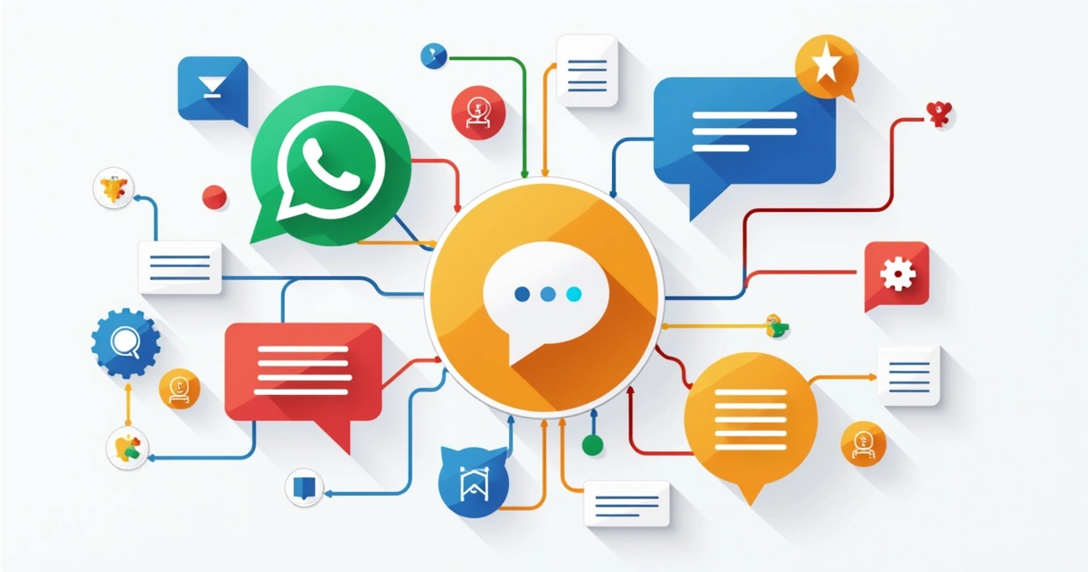 Conexão entre diferentes canais de chat e automação 
