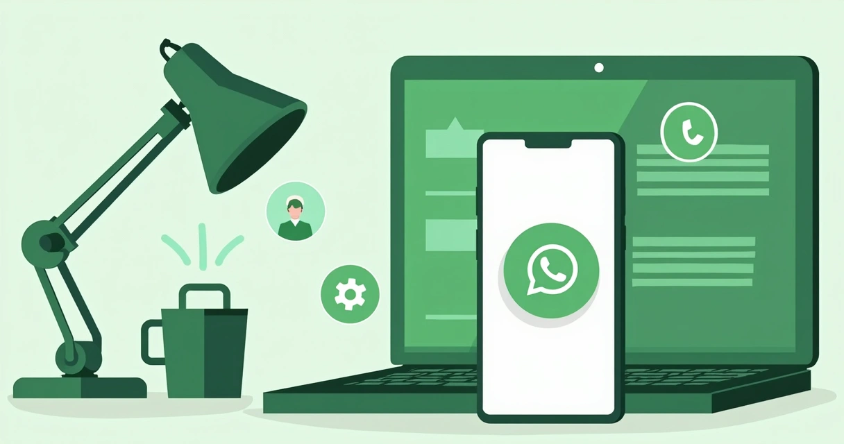 Chatbot de TI conectado ao WhatsApp na tela de um smartphone 