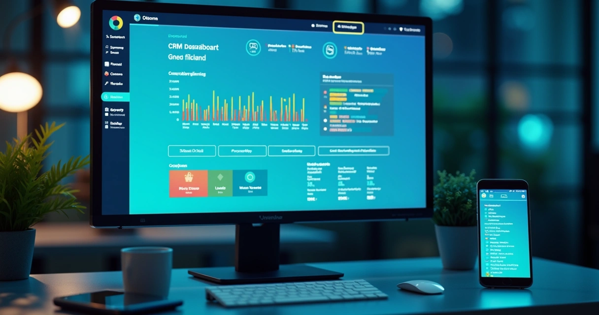 Tela mostrando integração de lista de leads com CRM 