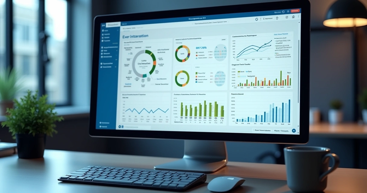 Tela com integração entre CRM e BI mostrando funil de vendas 