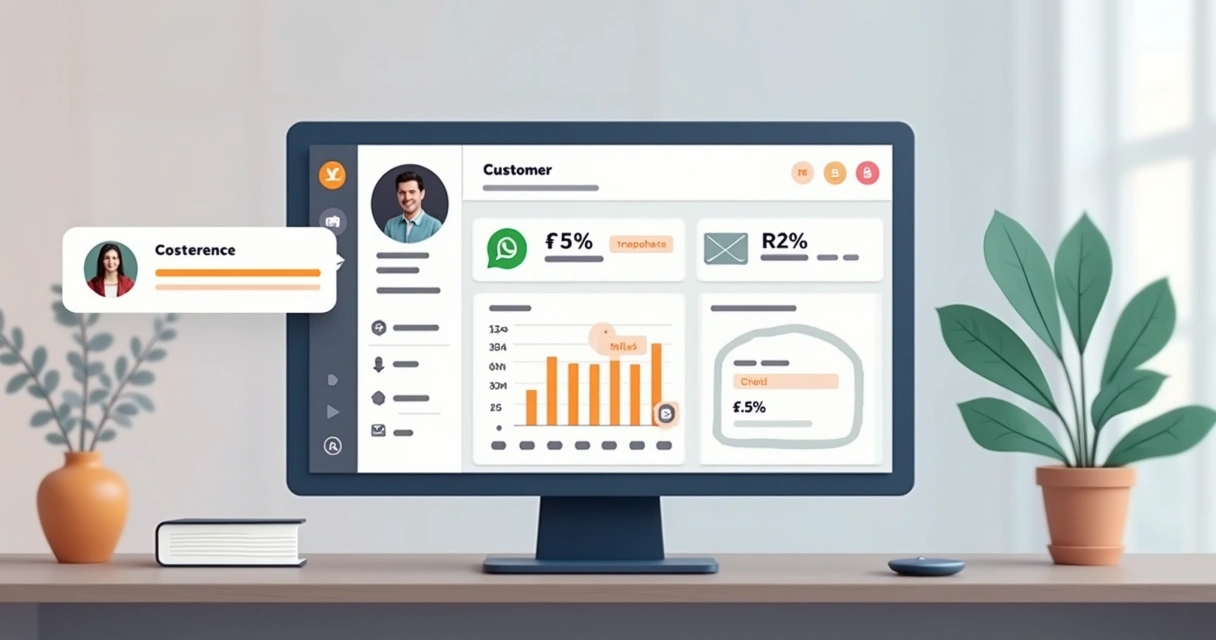 Tela de CRM integrada mostrando saldo de cashback do cliente 