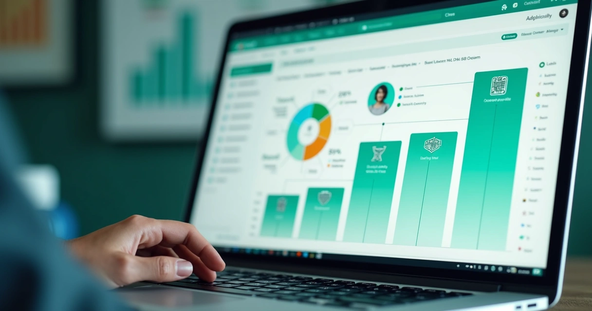 Interface de CRM integrando dados de chatbot 