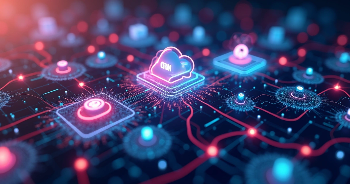 Integração visual de sistemas CRM com plataformas de dados usando gráficos conectados 