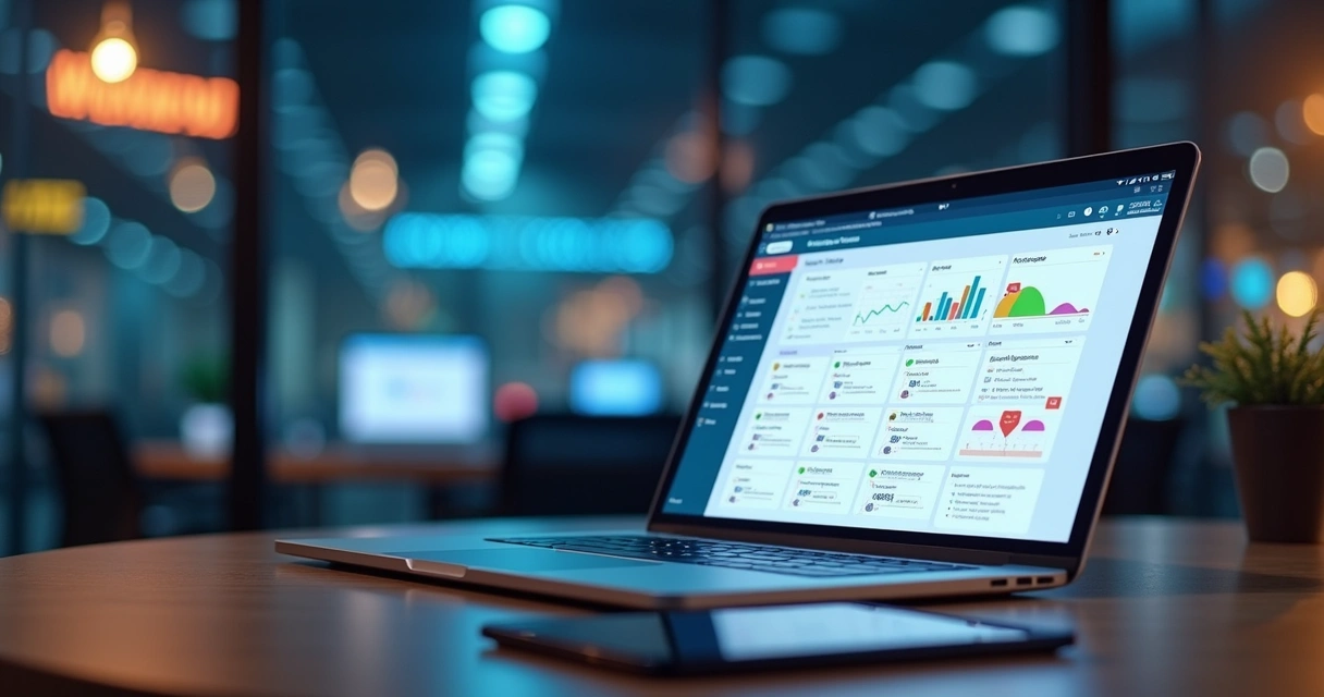 Tela de CRM mostrando leads integrados de plataforma de dados