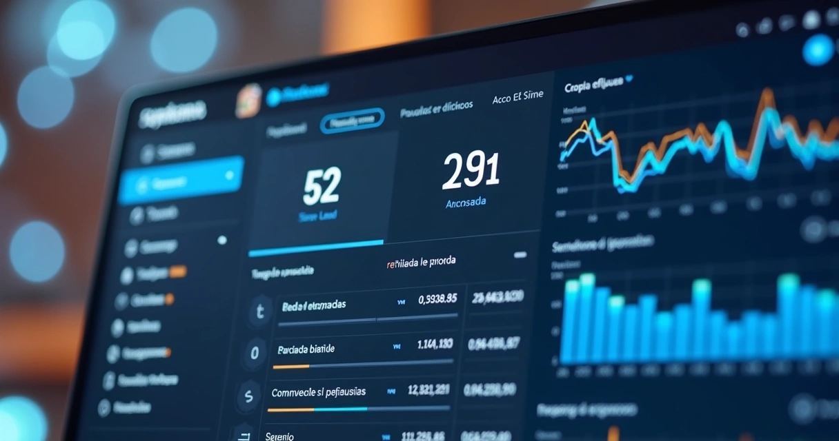 Tela de CRM com campos de qualificação de leads em destaque 