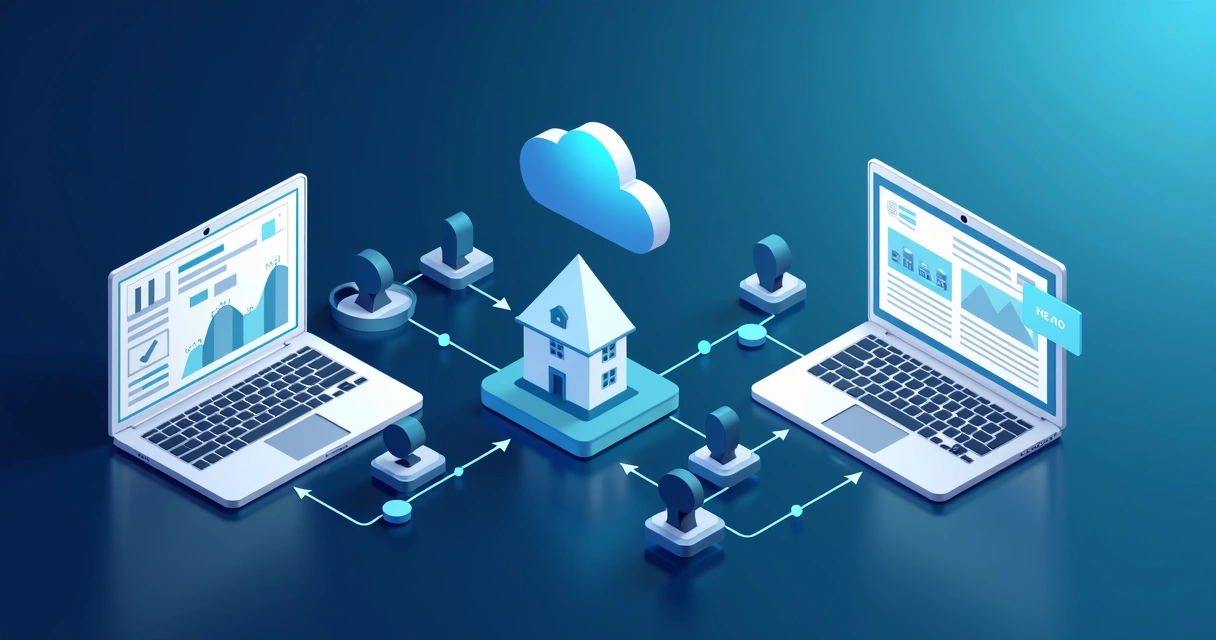 Fluxo visual mostra integração entre site imobiliário e CRM 