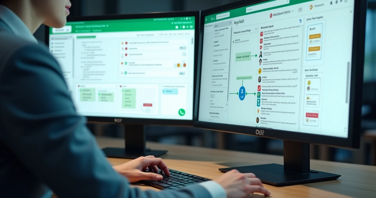 Integração entre WhatsApp API e CRM com dados conectados em tela 