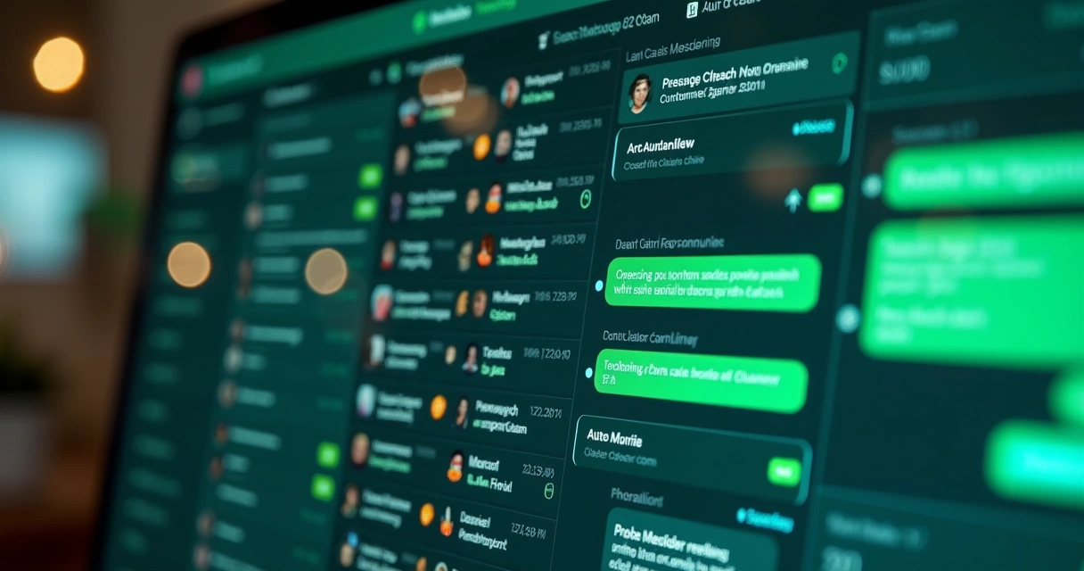 Painel integrando CRM ao WhatsApp com históricos de contato 