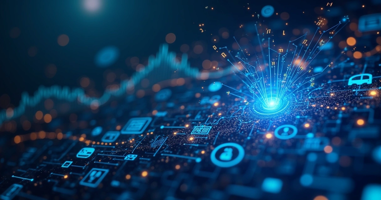 Fluxo visual de dados automáticos entre sistemas e painel financeiro 