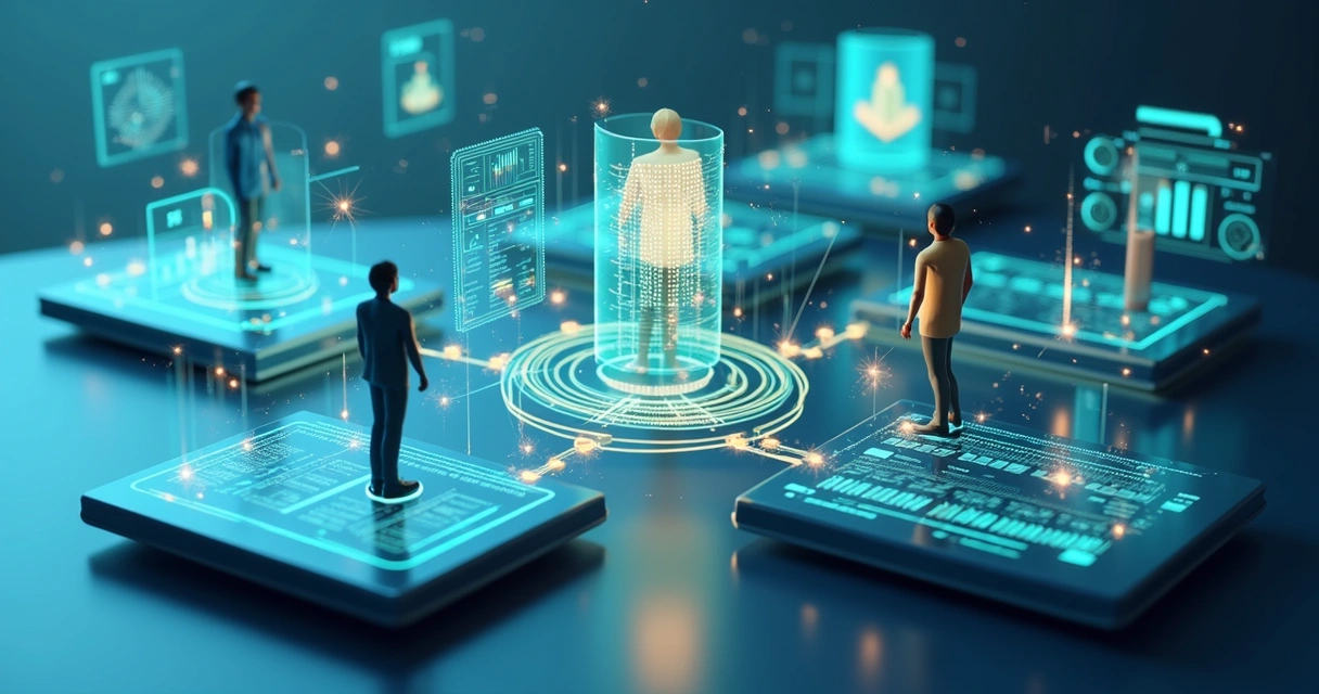 Tendências B2B 2026: Novos Paradigmas em Gestão de Canais Ilustração de integração de dados entre sistemas de parceiros B2B