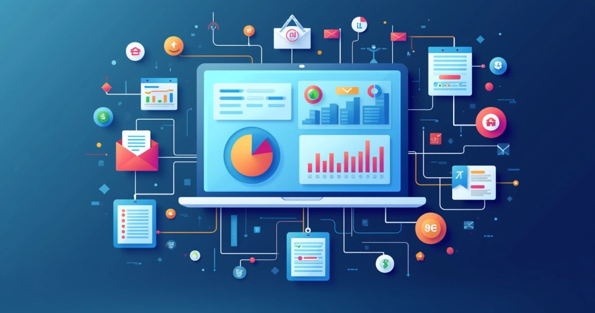 Dados de vendas integrados em um único painel digital centralizado 