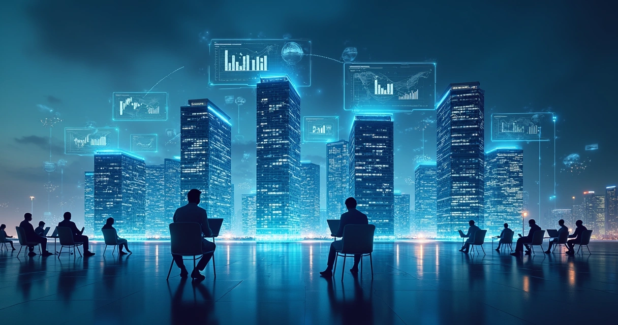 Plataforma de dados conectando várias empresas