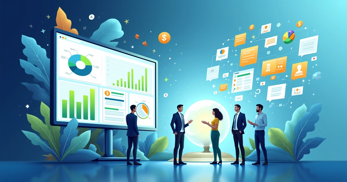 Ilustração do processo de análise de crédito com dados estruturados e não estruturados integrados.