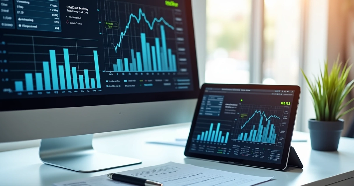 Integração digital de dados financeiros entre computador e tablet 