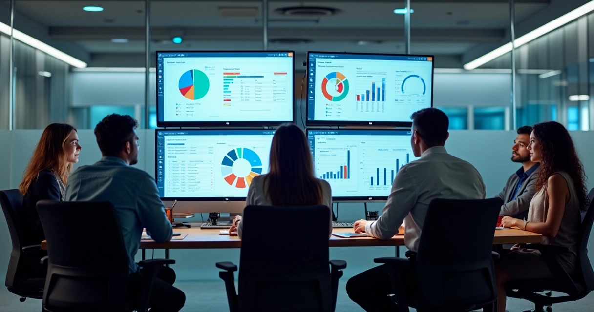 Equipe de RH analisando telas com integração entre sistemas EAD